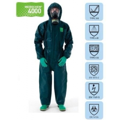 微護佳MC4000阿波羅內置呼吸器全身防化服